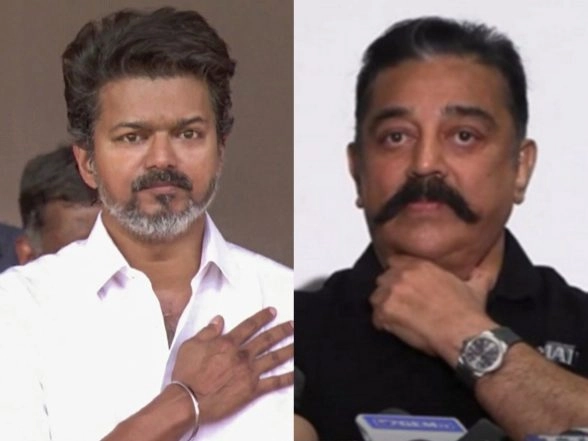 India News | Tamil Nadu Assembly Polls: EC Allots 'Whistle' for Vijay, 'battery Torch' for Kamal Haasan