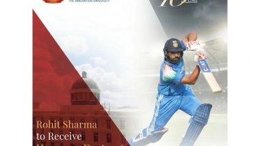 Sports News | Rohit Sharma to Be Honoured with Honorary Doctorate by Ajeenkya DY Patil University