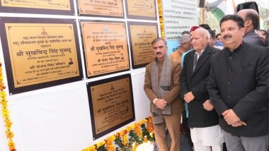 India News | Himachal CM Dedicates Projects Worth Rs 76.41 Crore to Sulah Constituency, Inaugurates Upgraded Tehsil