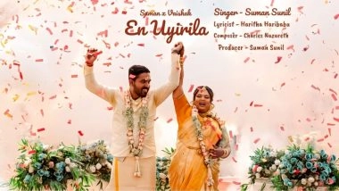 Business News | I Didn't Just Get Married--I Made Music: Suman Sunil's Kerala-Style Wedding in Chhattisgarh Goes Viral as Bride Sings 'En Uyirila' for Her Entry