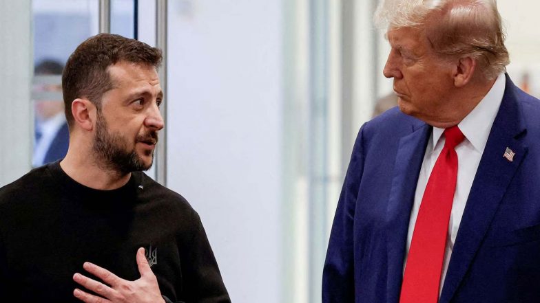 World News | Trump, Zelenskyy Hold Talks on the Sidelines of World Economic Forum in Davos