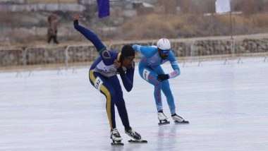 Sports News | Khelo India Winter Games 2026: Tamil Nadu, Madhya Pradesh Skate to Golds; Haryana Remain on Top
