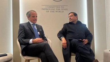 World News | IAEA Chief Meets Pralhad Joshi in Davos, Discusses Nuclear in India's Clean Energy Plans