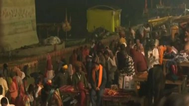 India News | UP: Devotees Take Holy Dip at Saryu Ghat Amid Chilly Weather on Basant Panchami