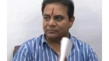 India News | BRS Working President KTR Arrives at Telangana Bhawan Ahead of SIT Phone-tapping Probe