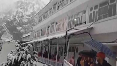 India News | J-K: Vaishno Devi Shrine Receives Season's First Snowfall