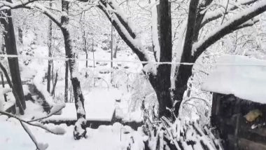 India News | J-K: Banihal Receives Season's First Heavy Snowfall, Sharp Drop in Temperature