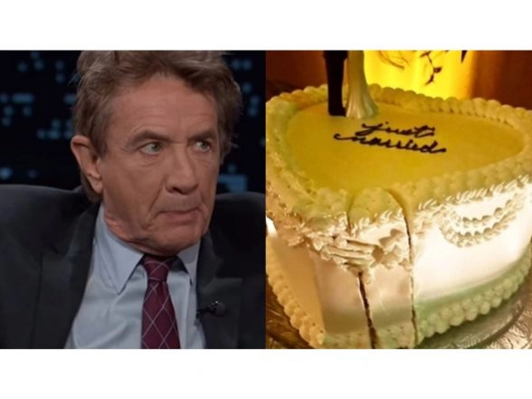 Entertainment News |  Martin Short Accidentally Slices Selena Gomez's Wedding Cake, Thought It Was Part of the Dessert Spread