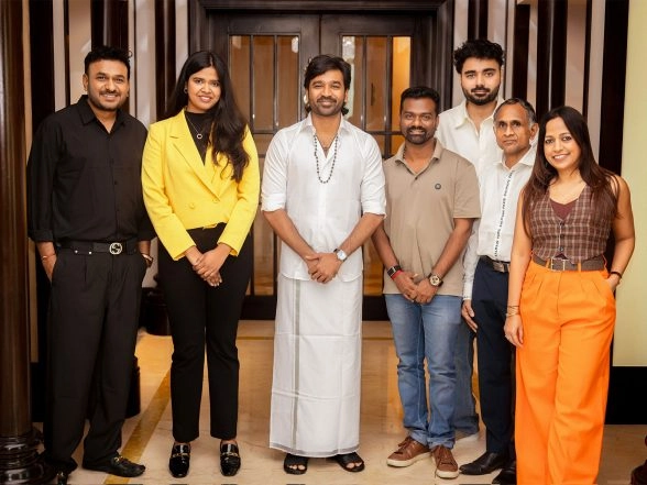 Entertainment News | D55: Dhanush Locks Next Project with Amaran Director Rajkumar Periasamy, Check Pic with Team