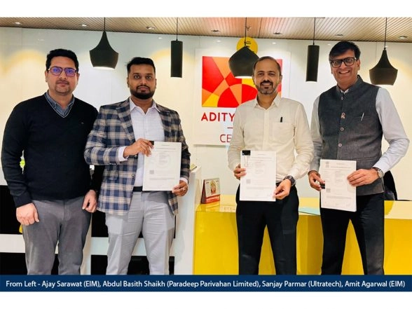 Business News | Paradeep Parivahan Ltd. to Deploy One of India's Largest Trans-State EV Fleets for Bulk Transportation; Signs 8-Year Agreement with UltraTech Cement