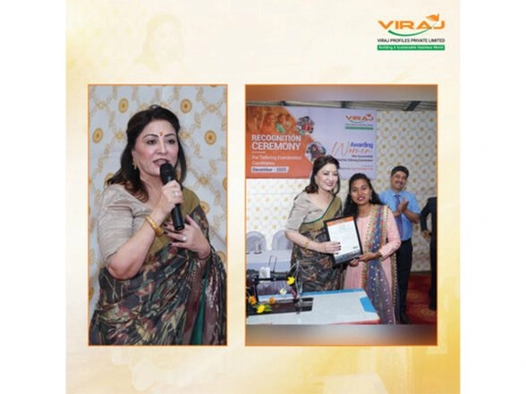 Business News | Viraj Profiles Hosts Recognition Ceremony for Women Who Successfully Passed the Tailoring Examination