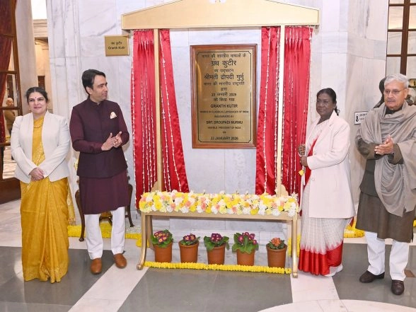 India News | Outgrowing Colonial Shadows: President Murmu Inaugurates Granth Kutir at Rashtrapati Bhavan