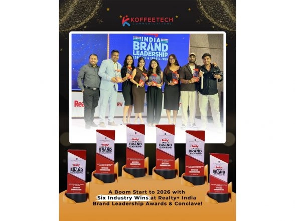 Business News | Koffeetech Communications Bags Six Awards; Founder Jay Rathod Speaks at Realty+ Brand Leadership Conclave