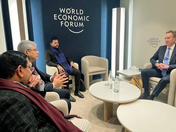 World News | Civil Aviation Minister Ram Mohan Naidu Engages Global Leaders at WEF 2026 in Davos