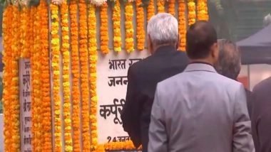 India News | Bihar CM Nitish Kumar, Deputy CM Vijay Sinha Pay Tribute to Karpoori Thakur on His 102nd Birth Anniversary