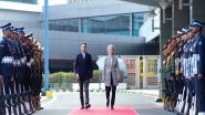 World News | European Commission Chief Ursula Von Der Leyen Arrives in India