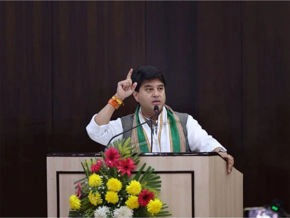 India News | Union Minister Jyotiraditya Scindia Lays Foundation Stone of Rs 80 Crore Agarwood Value Chain Development Scheme