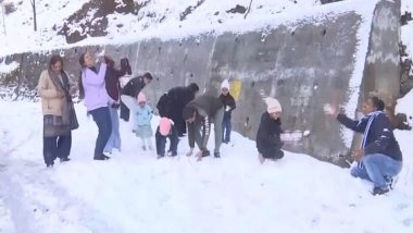 India News | J&K: Heavy Snowfall Turns Kotranka Budhal into Tourist Hotspot in Rajouri