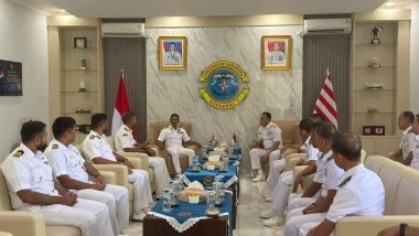 India News | MAHASAGAR: Indian Navy's First Training Squadron Strengthens Ties During Indonesia Port Visit