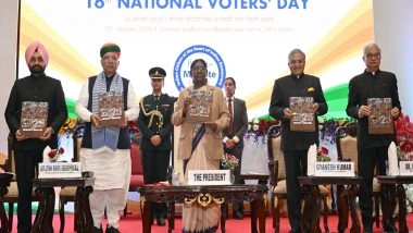 India News | President Droupadi Murmu Attends the 16th National Voters' Day Celebrations