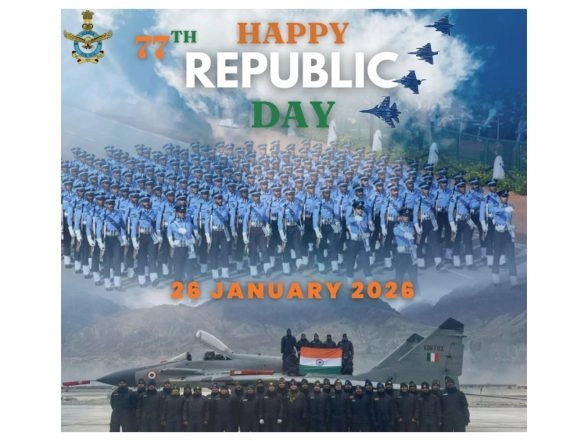 India News | Indian Air Force Extends Warm Greetings on Occasion of 77th Republic Day