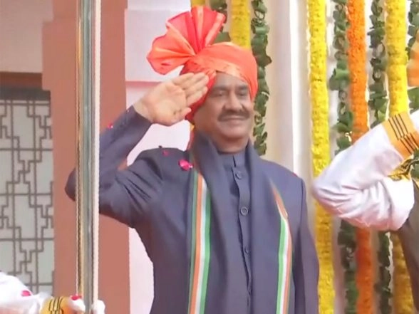 India News | R-Day: Lok Sabha Speaker Om Birla Unfurls Tricolour at His Residence in Delhi