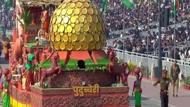 India News | Republic Day 2026: Puducherry Tableau Showcases Rich Craft Heritage and Auroville's Vision