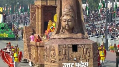 India News | R-Day 2026: Uttar Pradesh Tableau Showcases Bundelkhand's Heritage and Modern Vision at Kartavya Path