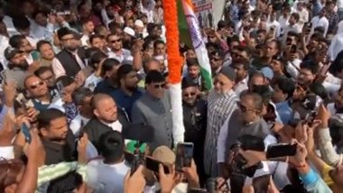 India News | AIMIM Chief Asaduddin Owaisi Unfurls National Flag on 77th R-Day