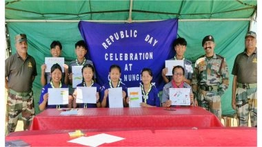 India News | Assam Rifles Celebrates 77th Republic Day with Patriotic Fervor at Srikona