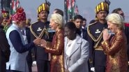 Entertainment News | EU Commission Chief Ursula Von Der Leyen Dons Banarasi Brocade Bandhgala at Republic Day Celebrations, Honouring Indian Textiles