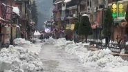 India News | Himachal Pradesh: Tourists Face Traffic Congestion in Manali Amid Heavy Snowfall