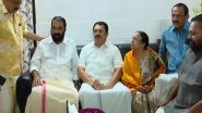 India News |  V Sivankutty, K Muraleedharan Visit Padma Shri Awardee  Kalamandalam Vimala Menon's Residence in Kerala