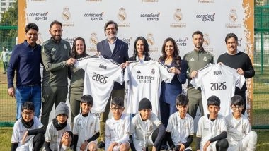 Sports News | 600 Young Players Take Part in Conscient Sports Real Madrid Foundation India Challenge in Gurugram
