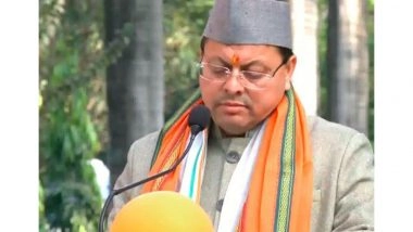 India News | Uttarakhand CM Pushkar Singh Dhami Attends 'Vande Mataram' Event in Dehradun