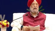 Business News | India Saved USD 19.3 Billion in Forex with 20% Ethanol Blending, Targets 100 GW Nuclear Capacity by 2047: Hardeep Singh Puri