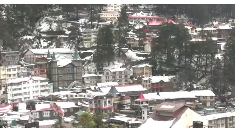 India News | Light Rain, Fresh Snowfall in Himachal; IMD Warns of Thunderstorms and Cold Conditions