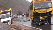 India News | J&K: 4 Killed Including CRPF Jawan After Bus Collides with Pickup Truck in Udhampur