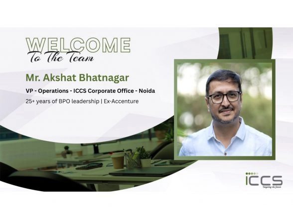 Business News | ICCS Announces the Appointment of Akshat Bhatnagar as Head - Operations