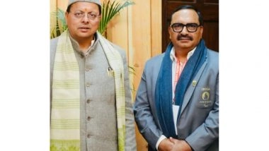 Business News | Para Powerlifting on a Fast Track, Chairman JP Singh Meets Uttarakhand CM, Athletes See a Bright Future
