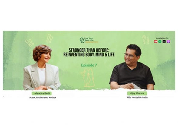 Business News | Mandira Bedi Shares Her Journey on the New Episode of Herbalife India's Podcast