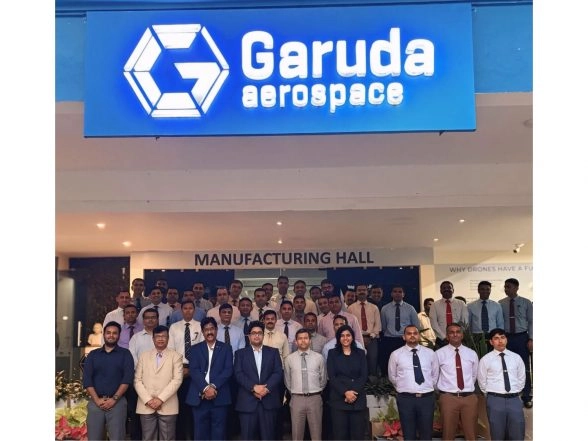 Business News | MS Dhoni Backed Garuda Aerospace Hosts Defence Services Staff College Delegation for Industrial & Demonstration Tour