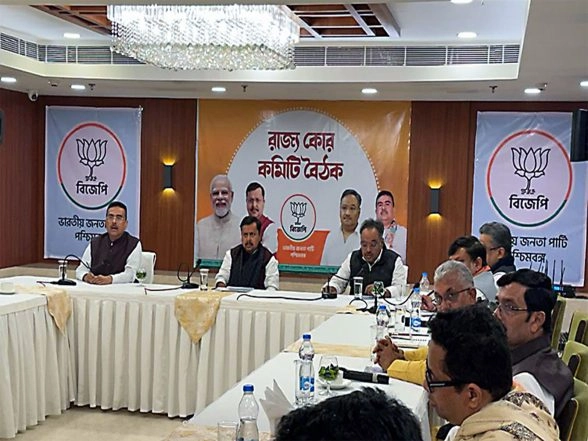 India News | BJP President Nitin Nabin Holds Strategy Meet in West Bengal Ahead of Assembly Polls
