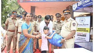 Business News | Republic Day Humanitarian Initiative by 'Being Sevaka NGO': Ration Distribution to the Needy in Collaboration with Police Administration