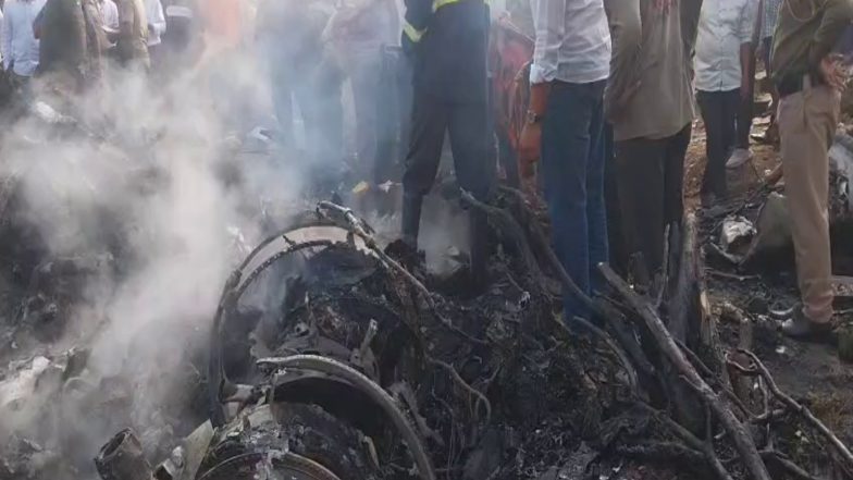 India News | Baramati Plane Crash: Political Leaders Across Parties Condoles Ajit Pawar's Death
