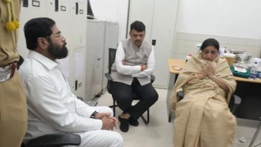 India News | Fadnavis, Shinde Meet Late Ajit Pawar's Wife in Baramati