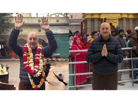 Entertainment News | Anupam Kher Offers Prayers at Sankat Mochan, Kashi Vishwanath Temples; Shares Pics from Varanasi Visit