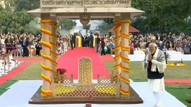 India News | PM Modi Attends Prayer Meet at Gandhi Smriti, Pays Tribute to Mahatma Gandhi on 78th Death Anniversary
