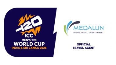 Business News | Medallin Sports Appointed as Official Travel Agent for ICC Men's T20 World Cup India and Sri Lanka 2026