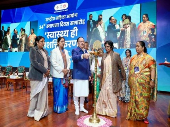 India News | Union Health Minister Jagat Prakash Nadda Addresses NCW Foundation Day Programme